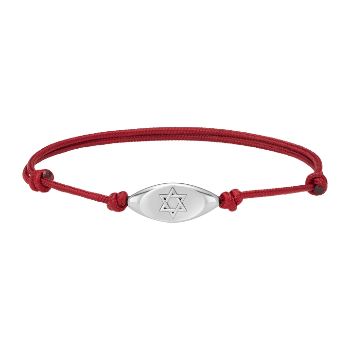 Star Of David Cord Bracelet