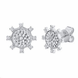 Flower Diamond Earrings