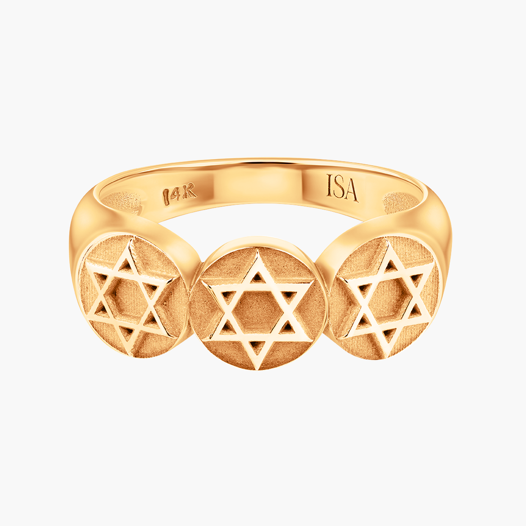 Star of David Coin Ring