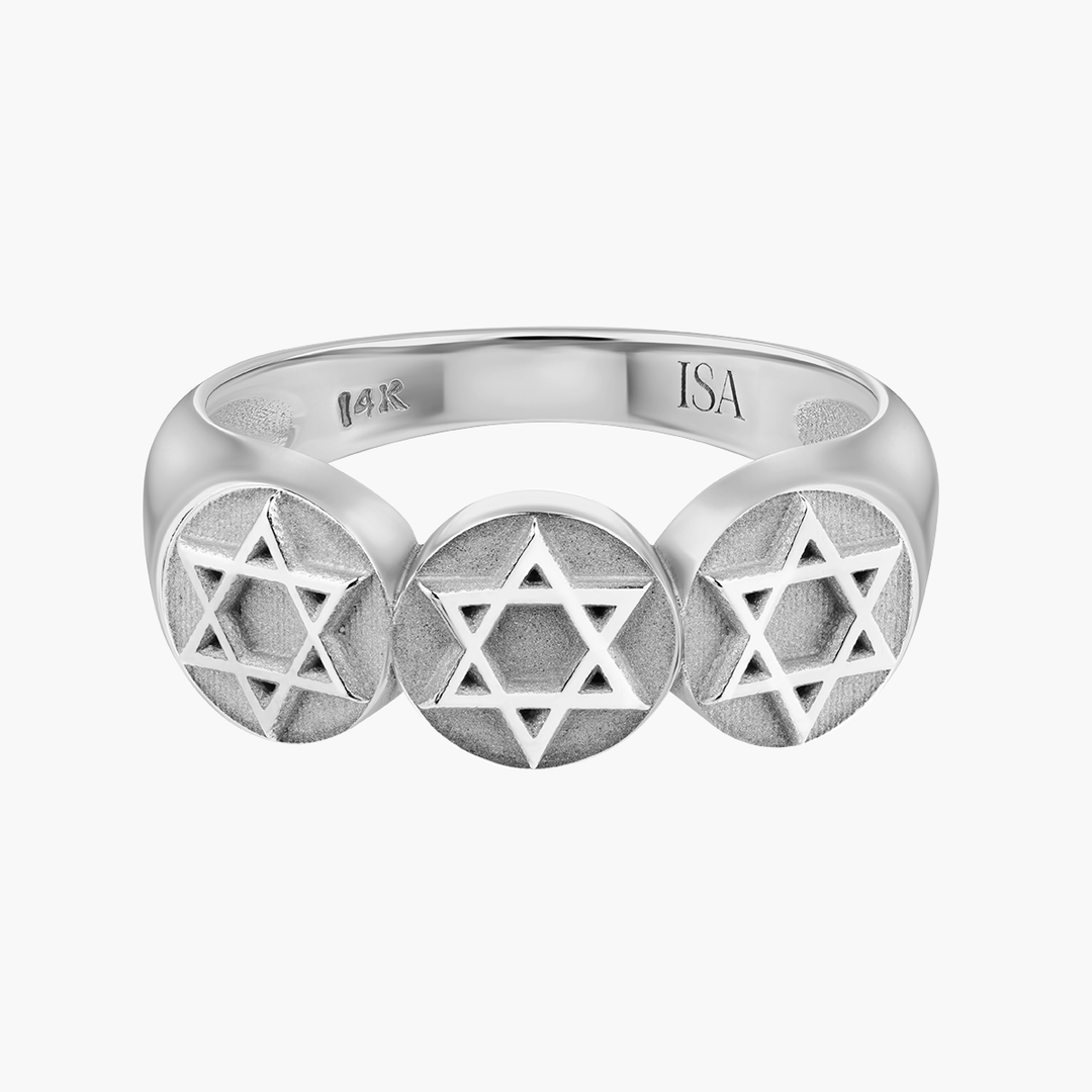 Star of David Coin Ring