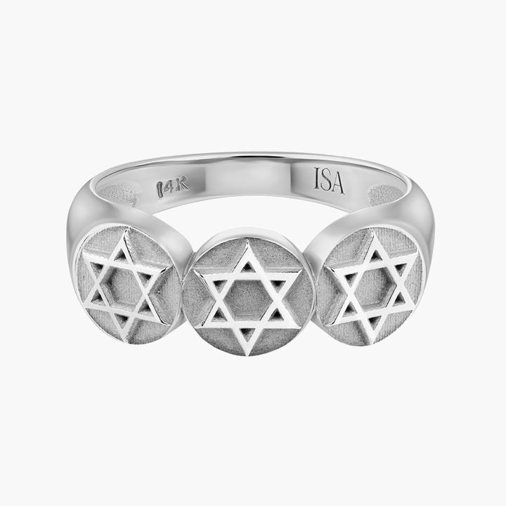 Star of David Coin Ring