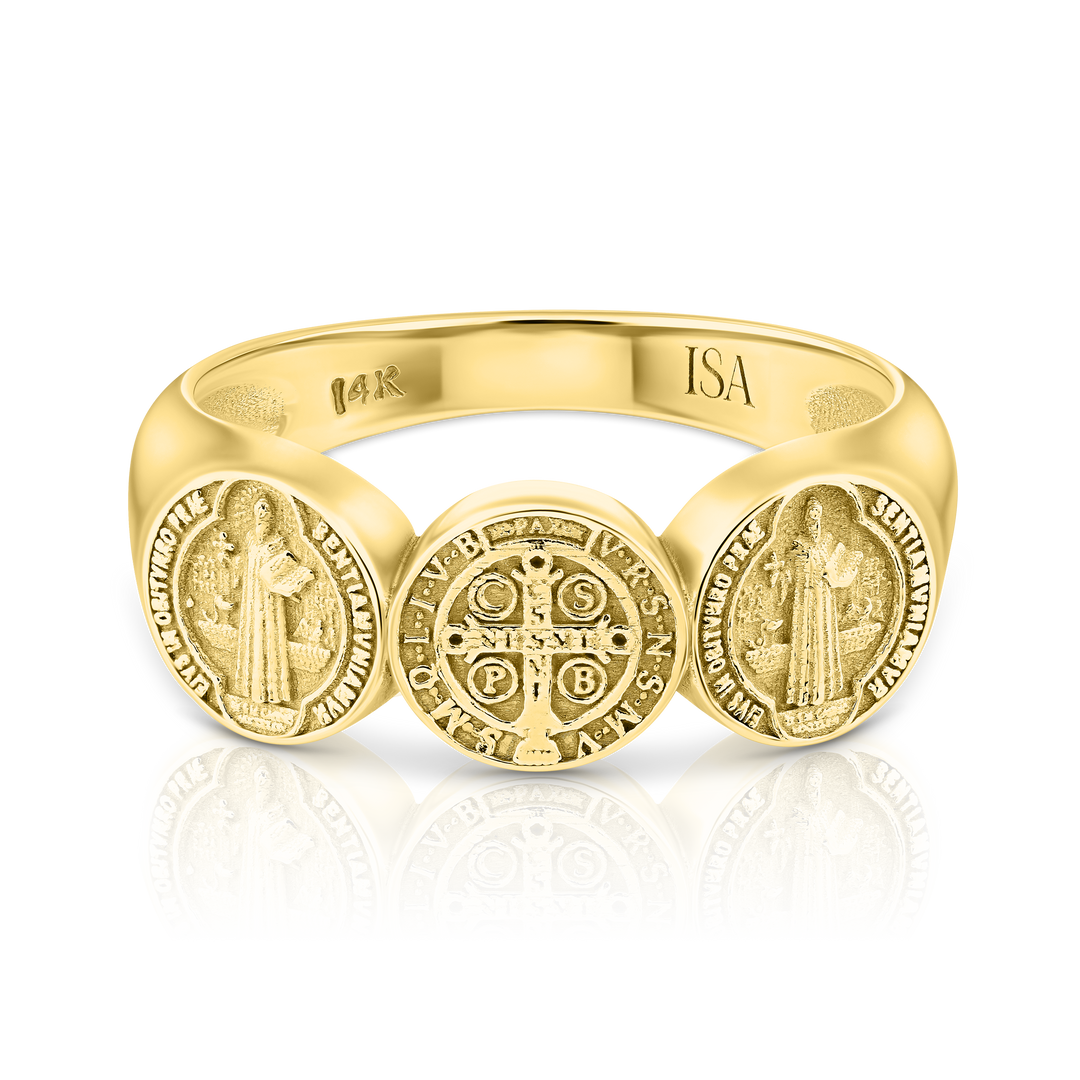 Saint Benedict Coin Ring