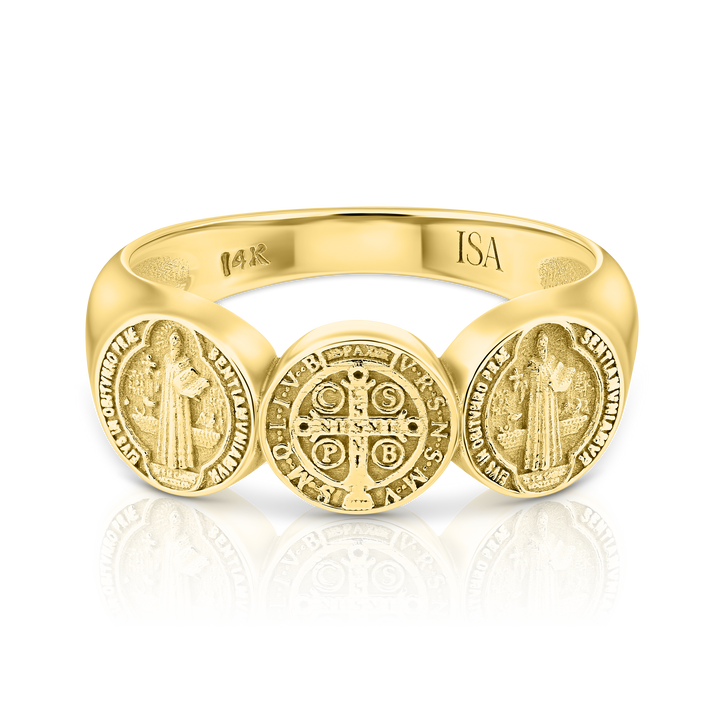 Saint Benedict Coin Ring