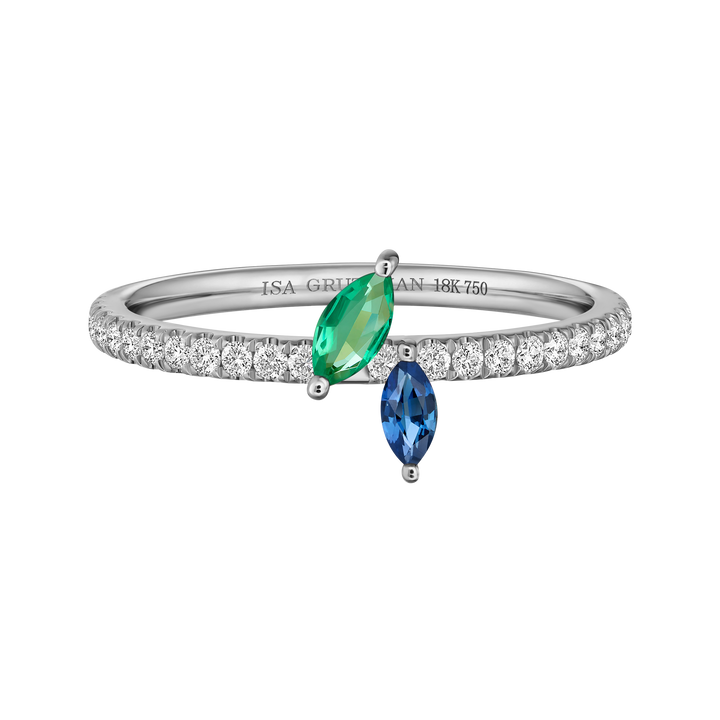 Jasmine Vine Pave Ring