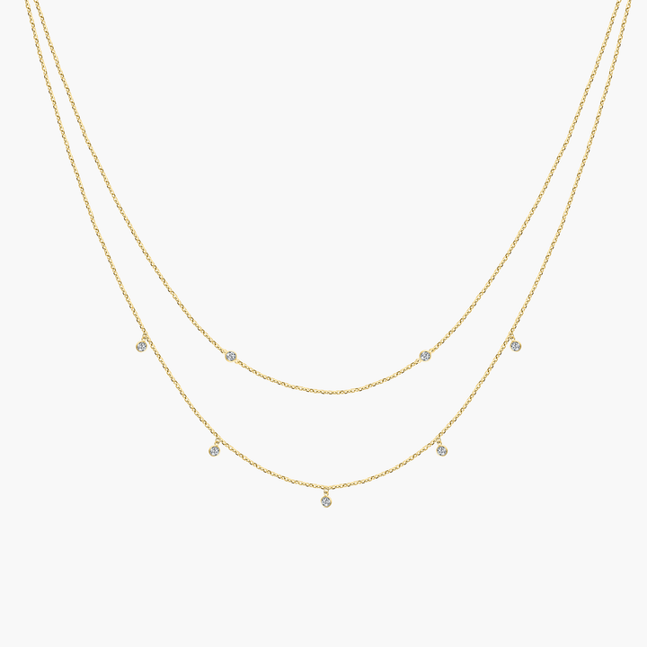 Double Layer Diamond Necklace