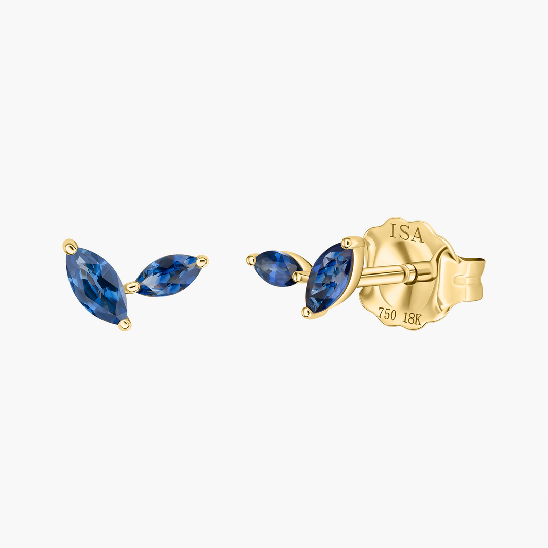 Jasmine Vine Blue Sapphire Studs