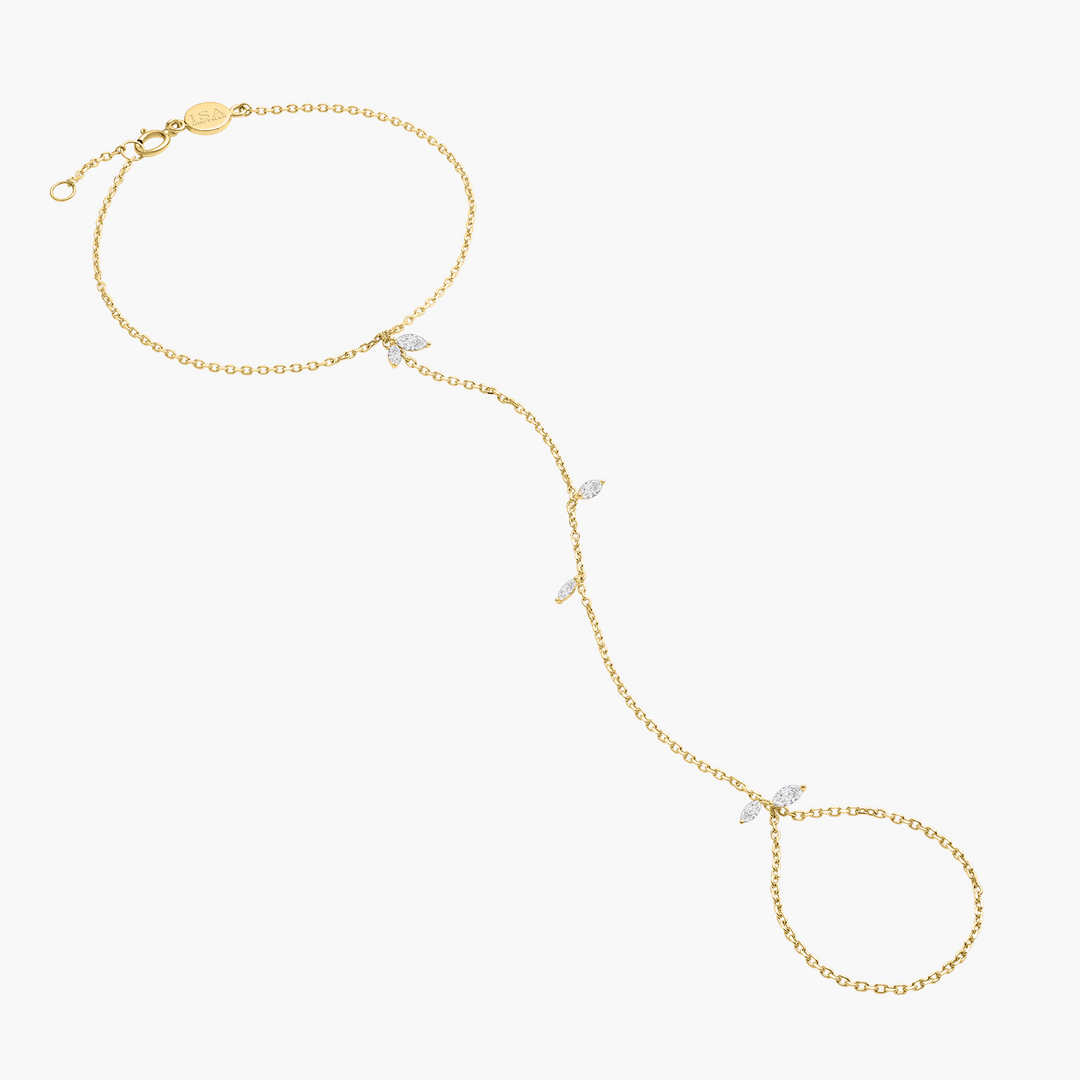Jasmine Vine Diamond Hand Chain