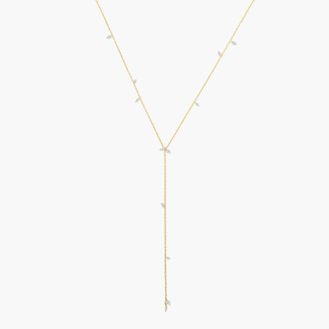 Jasmine Vine Diamond Lariat Necklace