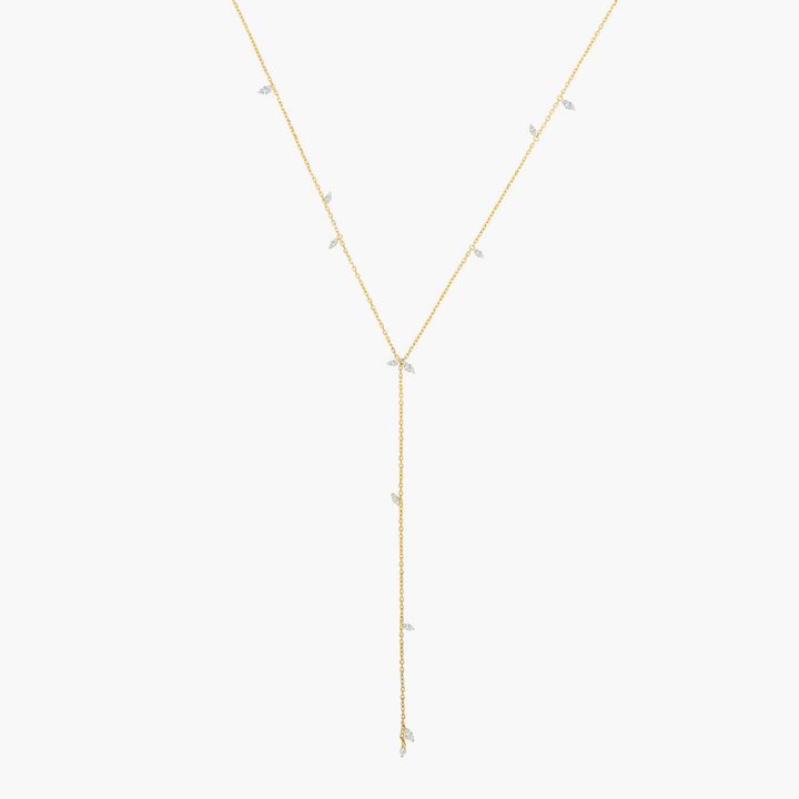 Jasmine Vine Diamond Lariat Necklace