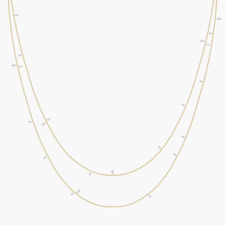Long Jasmine Vine Diamond Necklace