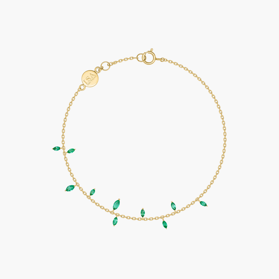 Jasmine Vine Emerald Bracelet