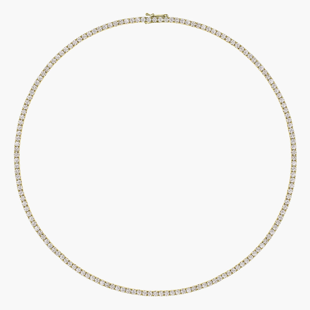 Large Diamond Tennis Necklace
