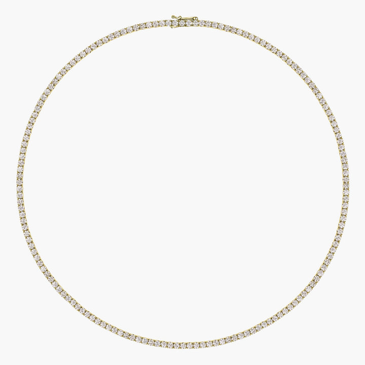 Large Diamond Tennis Necklace