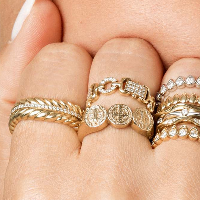 Legacy Pave Link Ring