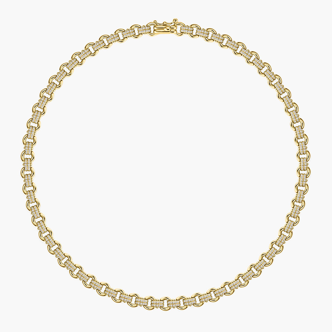 Legacy Pave Link Necklace