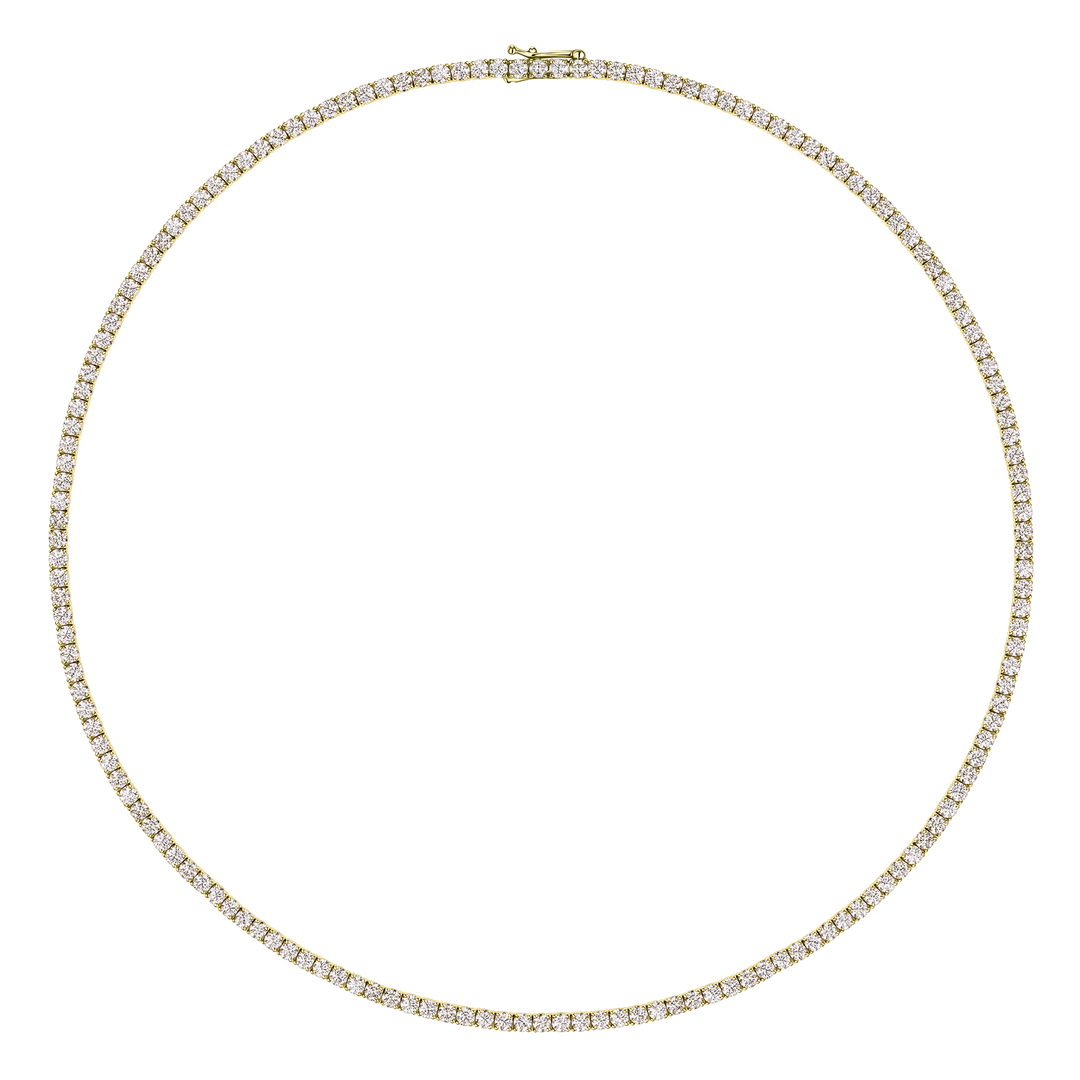 Large Diamond Tennis Necklace