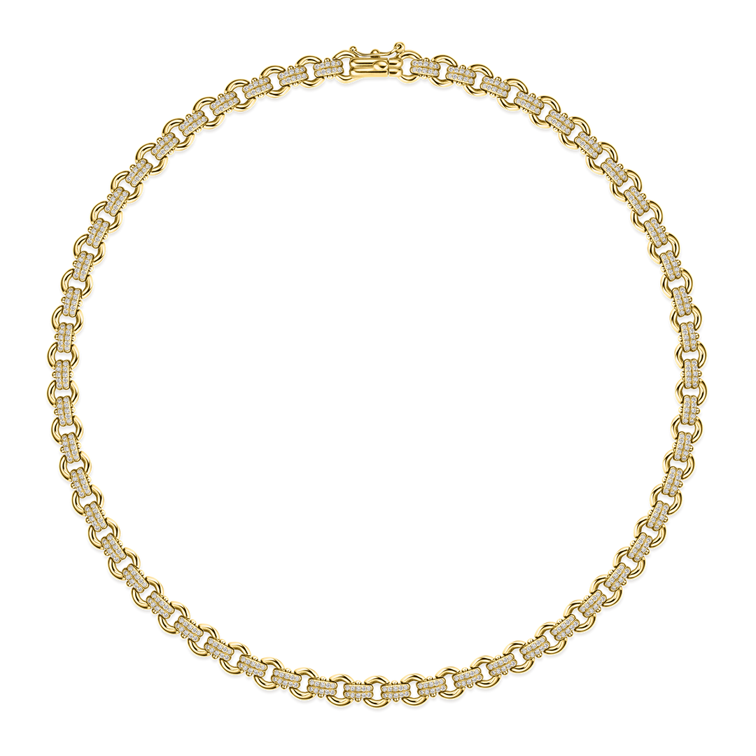 Legacy Pave Link Necklace