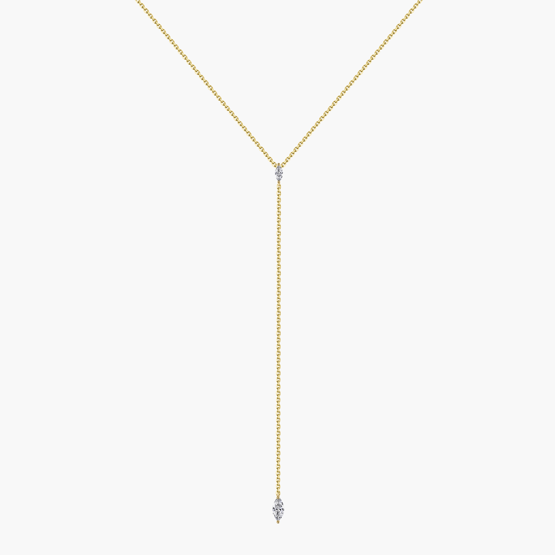 Marquise Lariat Necklace