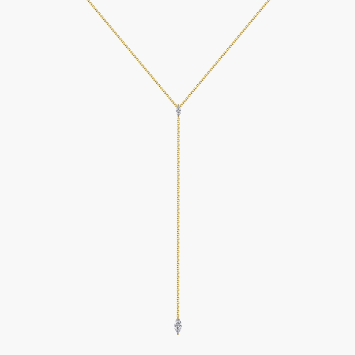 Marquise Lariat Necklace