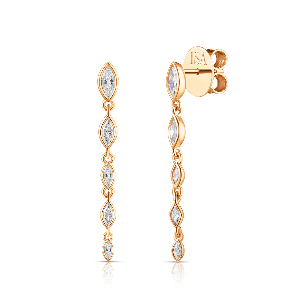 Marquise Drop Stud