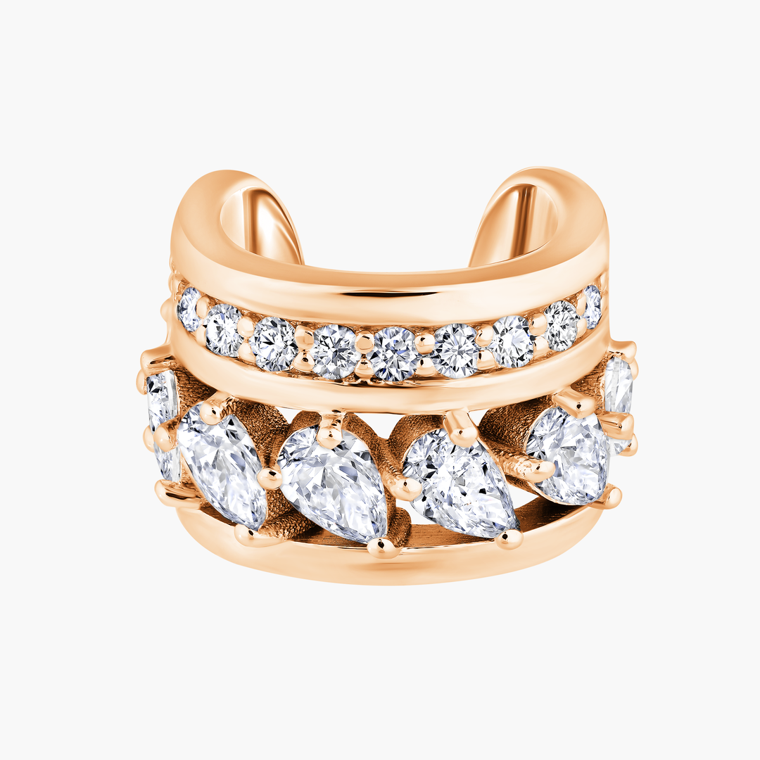 Pear Diamond Ear Cuff