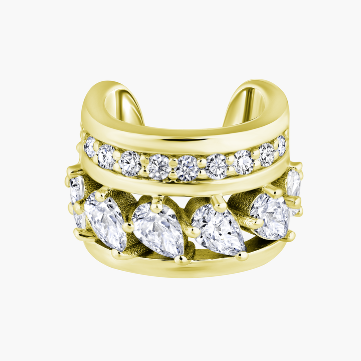 Pear Diamond Ear Cuff