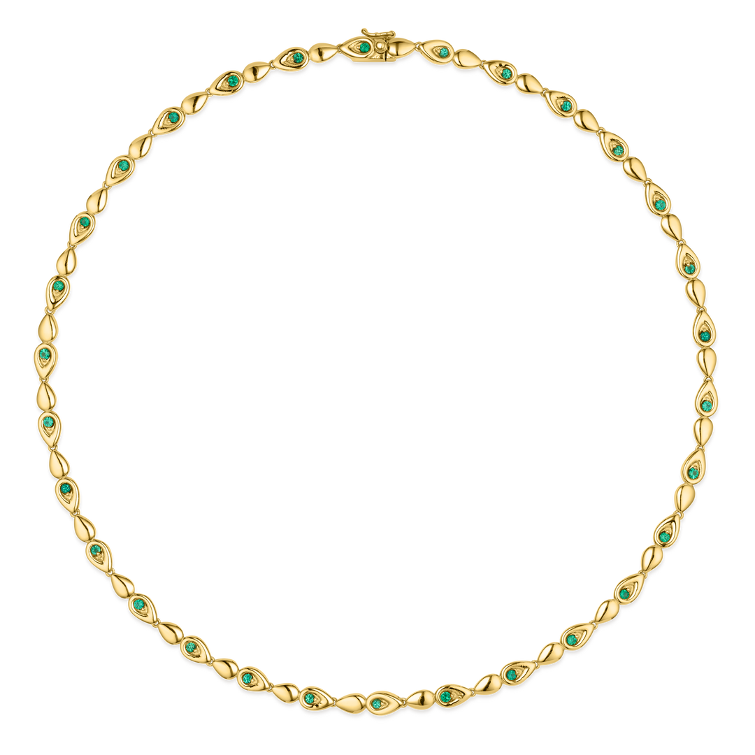 Point Emerald Necklace