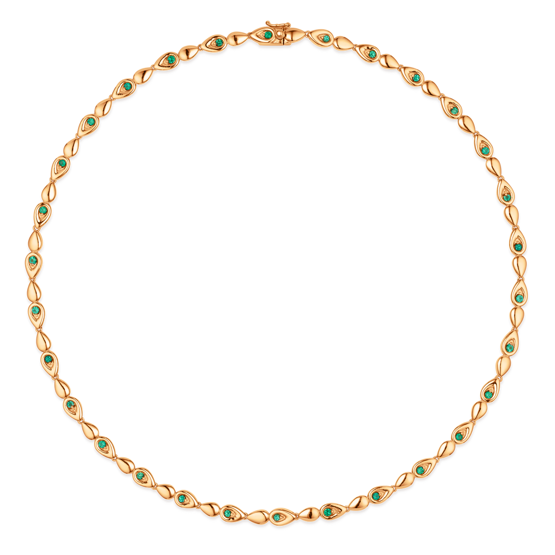Point Emerald Necklace