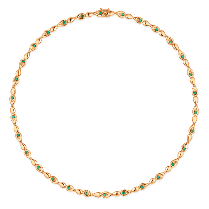 Point Emerald Necklace