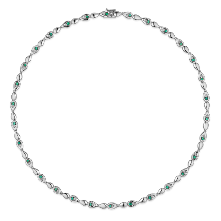 Point Emerald Necklace