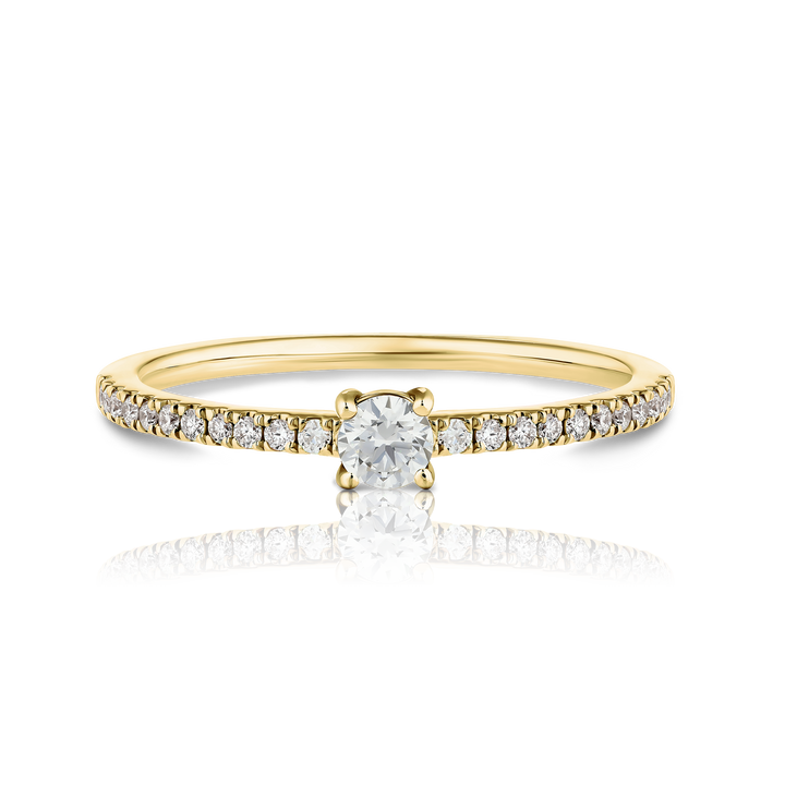 Round Diamond Pave Ring