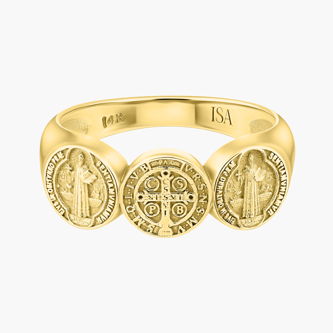 Saint Benedict Coin Ring
