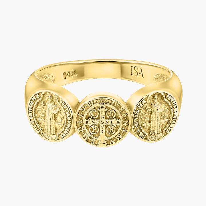 Saint Benedict Coin Ring