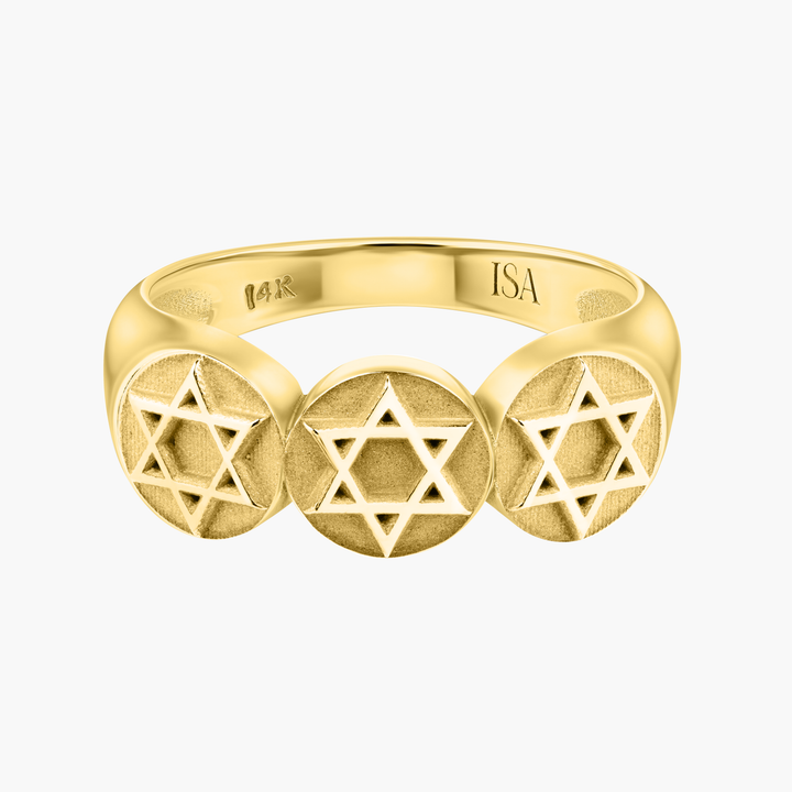 Star of David Coin Ring
