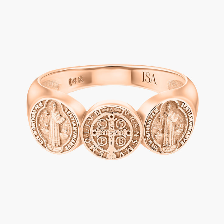 Saint Benedict Coin Ring