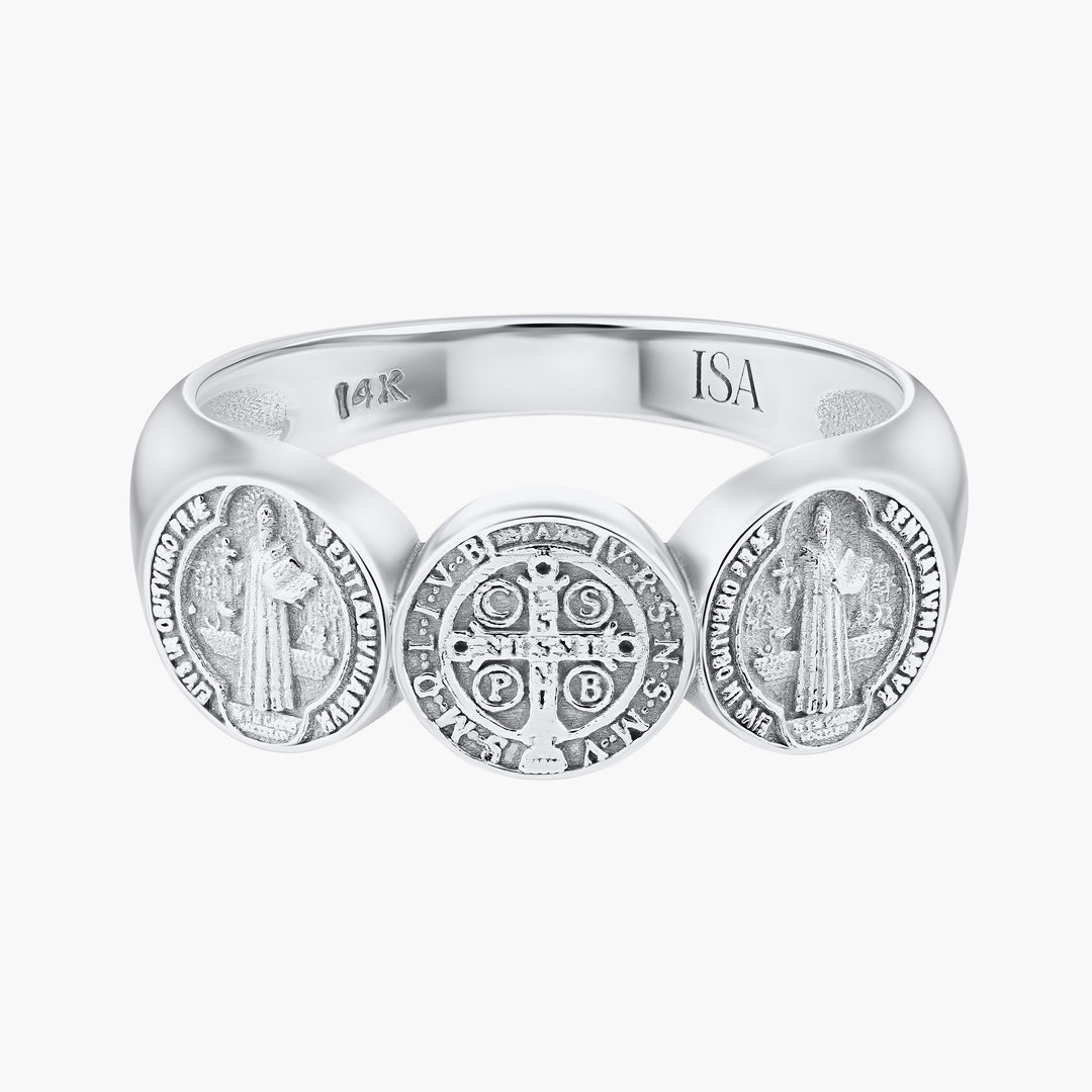 Saint Benedict Coin Ring