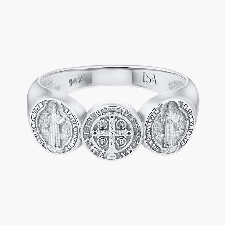 Saint Benedict Coin Ring