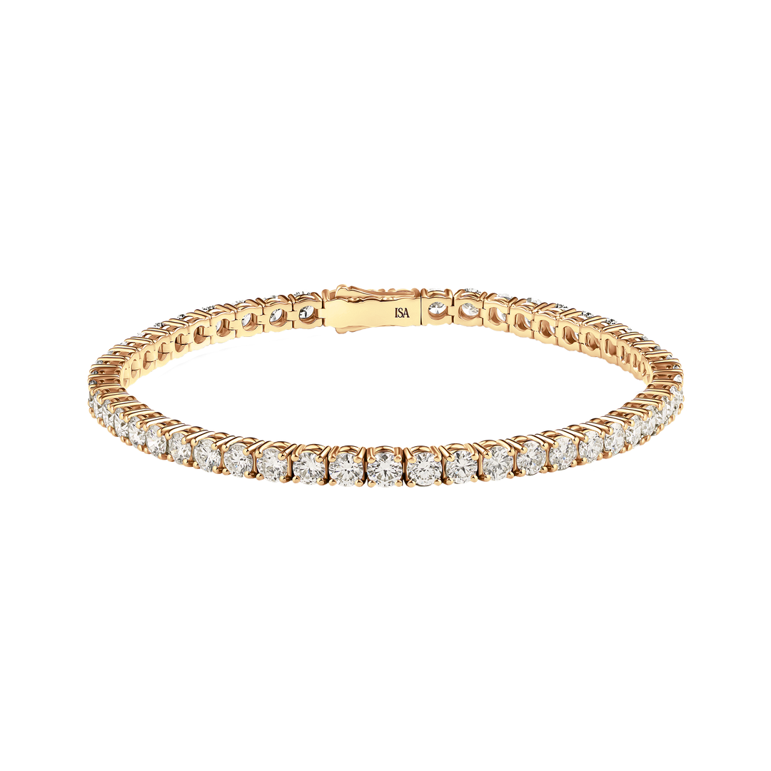 Large Diamond Tennis Bracelet