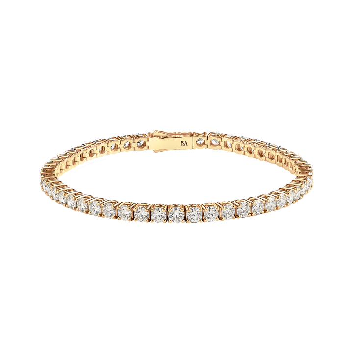 Large Diamond Tennis Bracelet