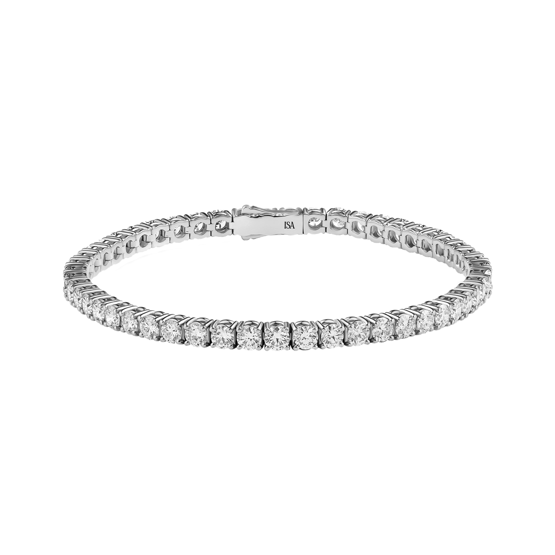 Large Diamond Tennis Bracelet