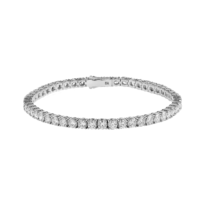 Large Diamond Tennis Bracelet