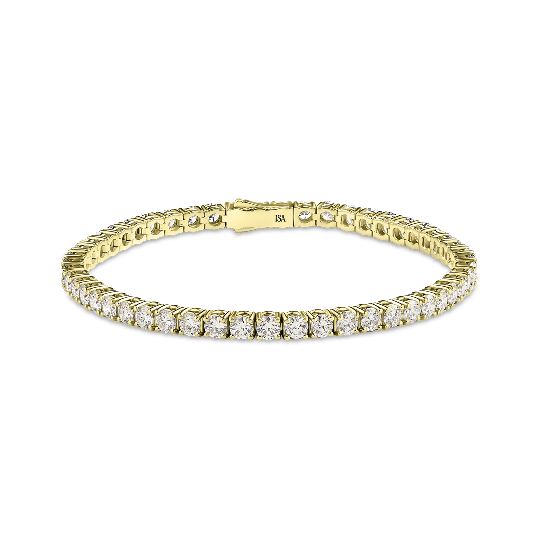 Large Diamond Tennis Bracelet