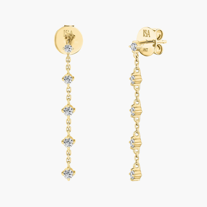 Upside Down Diamond Studs