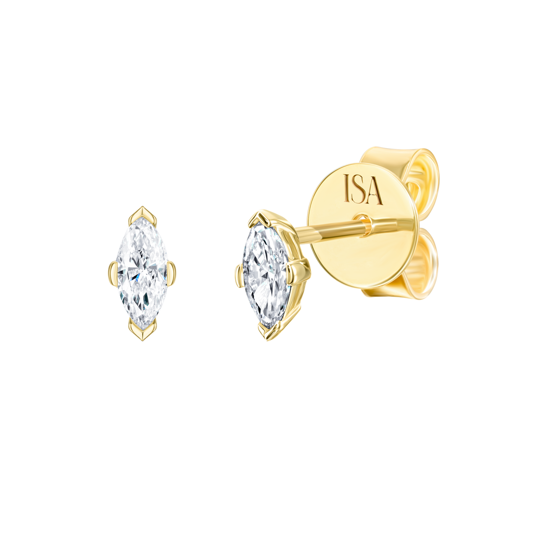 Marquise Diamond Studs