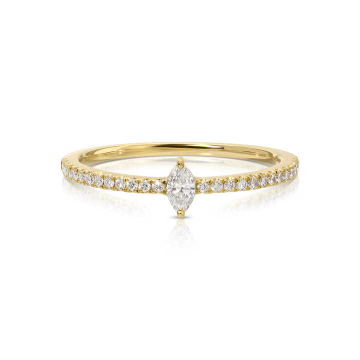 Marquise Diamond Pave Ring