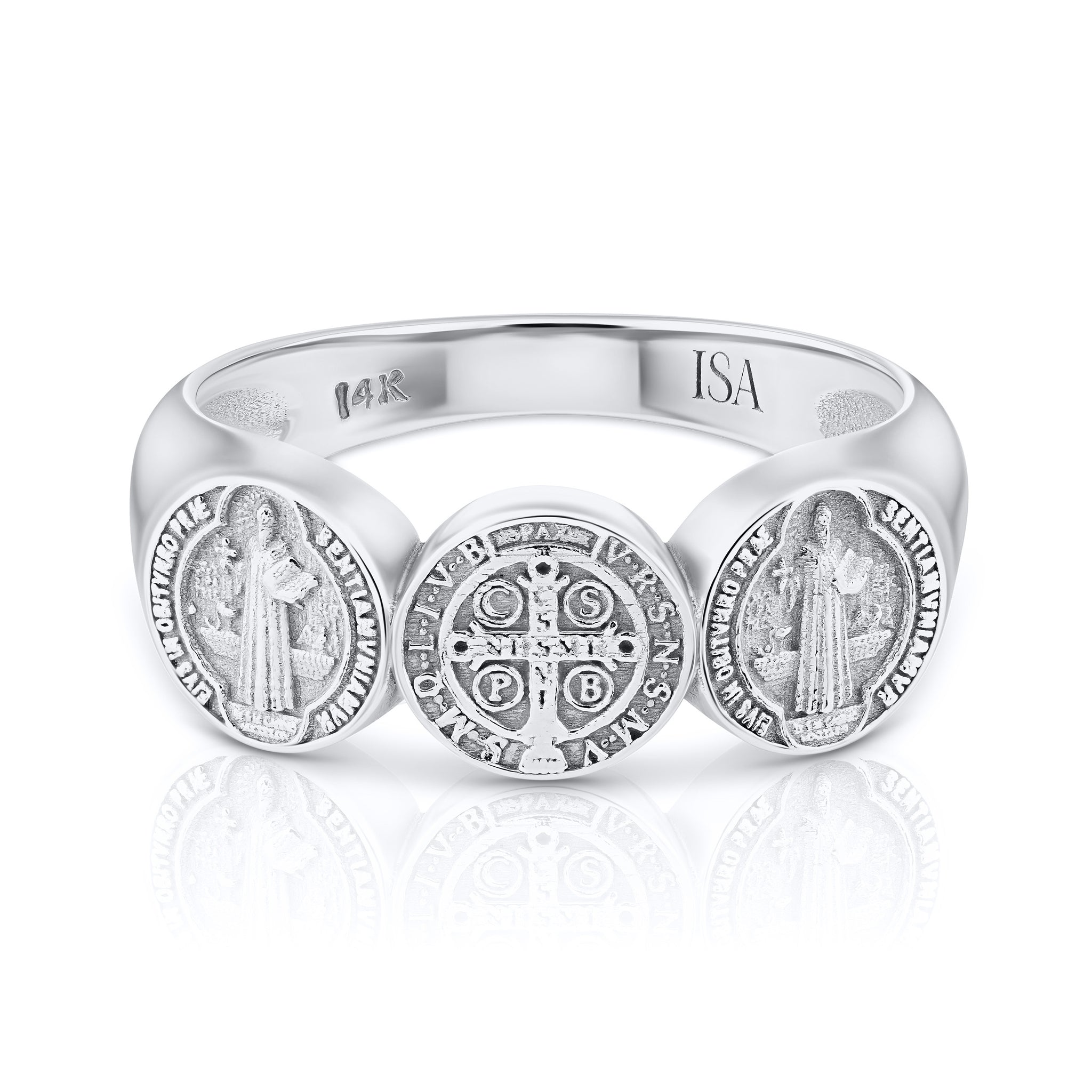 Saint Benedict Coin Ring
